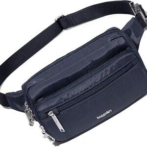 Baggallini Securtex Anti-theft Belt Bag 8.8"x5.5" French Navy - NWOT